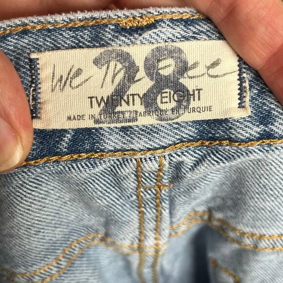 Free People We The Free Lasso Straight Leg Jeans Light Wash Size 28 - Picture 9 of 13